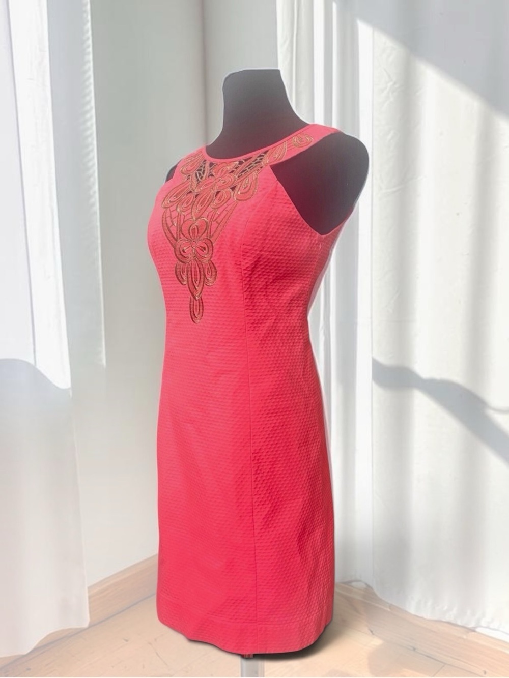 Lilly Pulitzer Largo Shift Dress in Pink Sun Ray Size 4